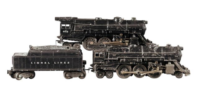 2 Postwar Lionel O Gauge #675 engines