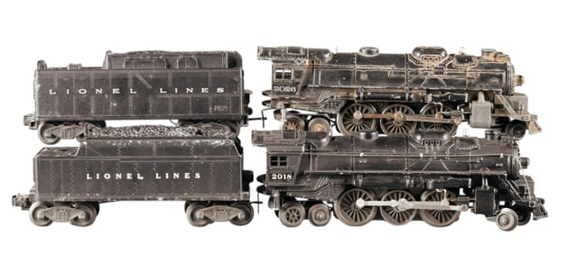 Postwar Lionel O Gauge #2018 & #2026 engines