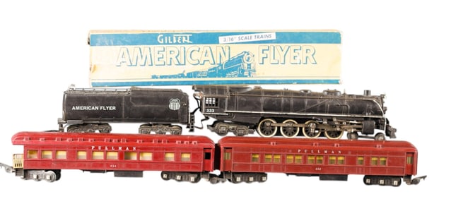 Postwar American Flyer S Scale #4617 UP set