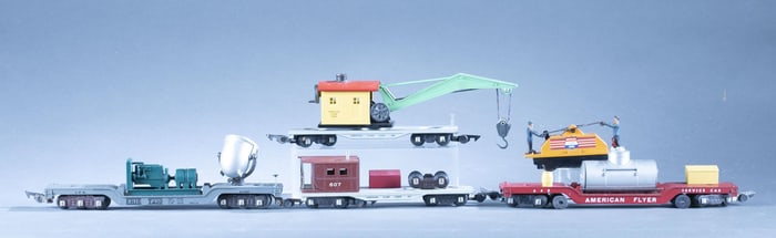 5 Postwar American Flyer S Scale service cars