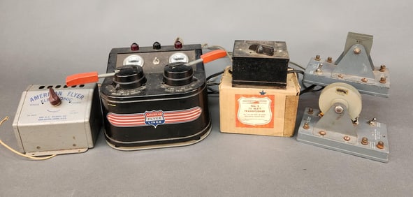 American Flyer transformers & whistle controller