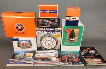 Lionel Centennial and Licensed items in box