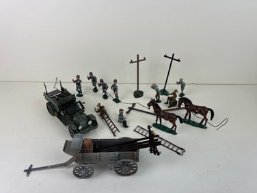 Toy Solider WWI wire teams