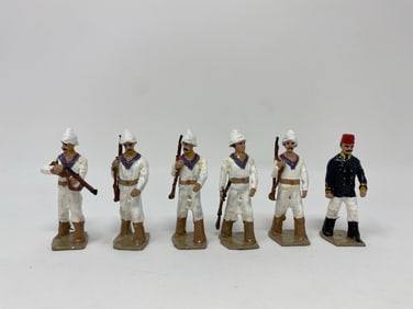 6 WWI Turkish Navy Toy soldiers