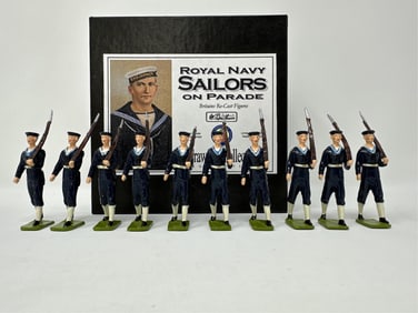 W Britain, Royal Navy Sailors on Parade set