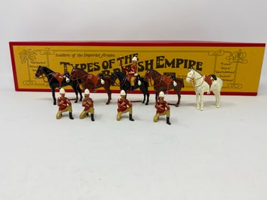 Types of the British Empire toy soldiers set