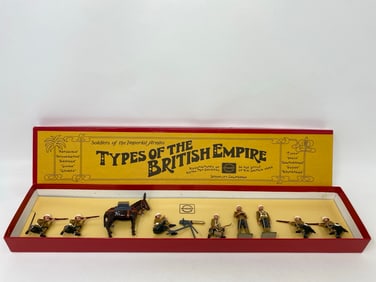 Types of the British Empire toy soldiers set