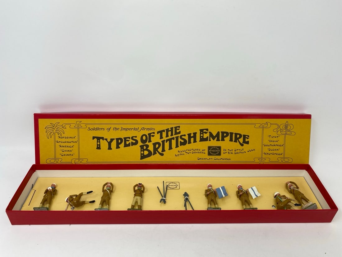 Types of the British Empire toy soldiers set: A Soldiers of the Imperial Armies Types of the British Empire set of toy soldiers. No. 11 Regimental Signals Squad