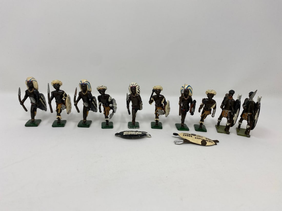 Blenheim Antique Native American figures: A set of ten Blenheim Antique Native American figures