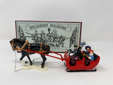 Steadfast Soldiers, one horse open sleigh