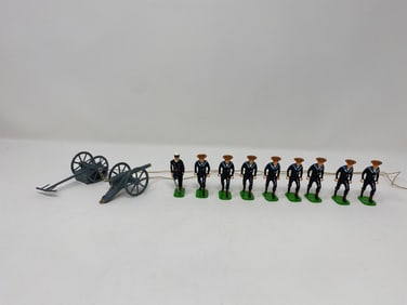 British Navy gun crew toy soldiers