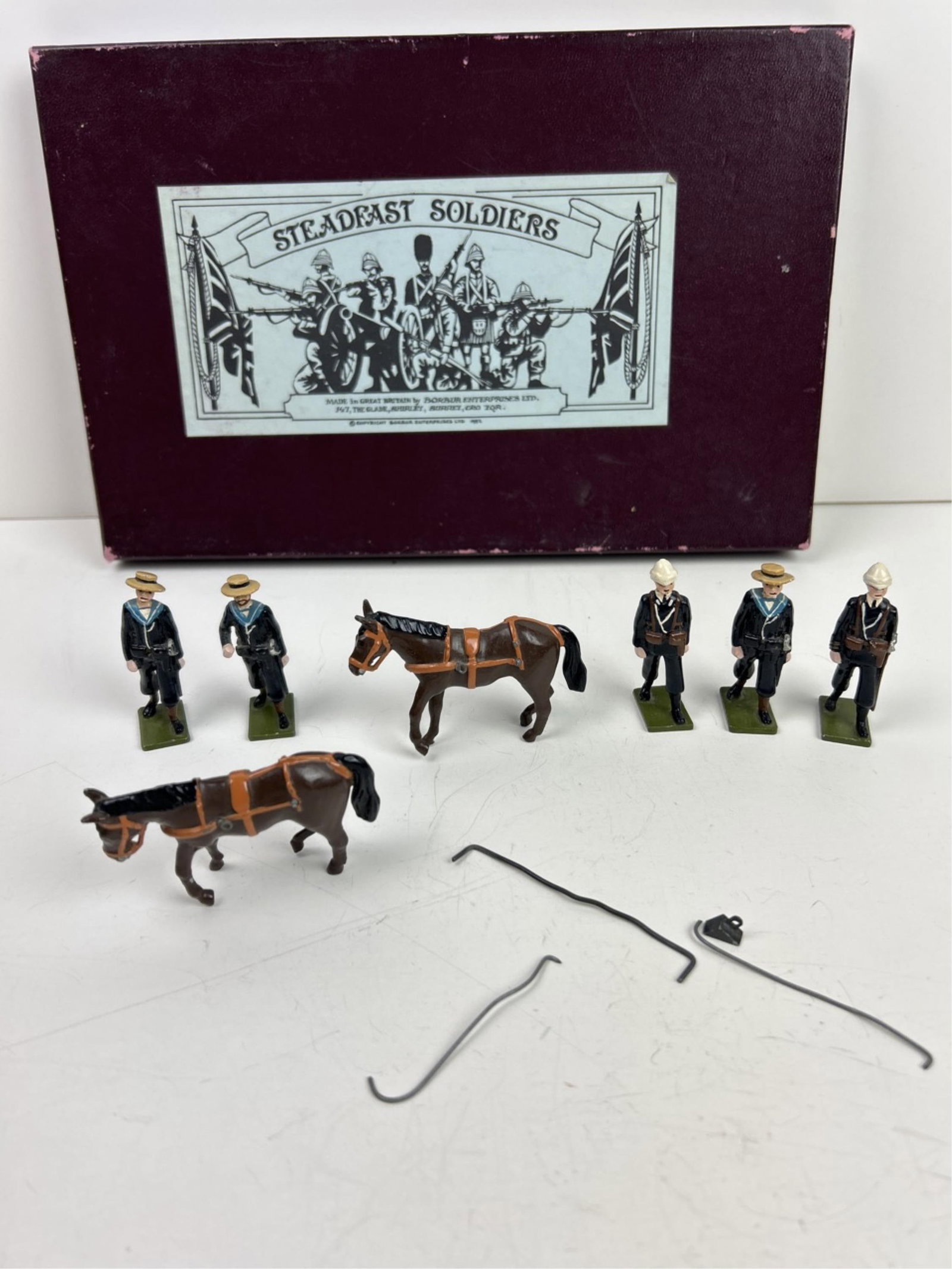 Steadfast Soldiers, Royal Navy Gun Set.: A set of Steadfast Soldiers toy soldiers. Royal Navy Gun Set.