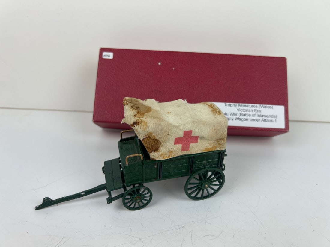 Trophy Miniatures wagon.: A Trophy Miniatures wagon. From "Supply Wagon under Attack" set.