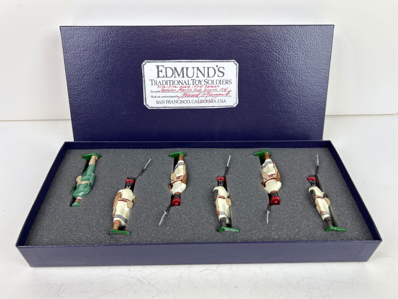 Edmund's Toy Soldiers.: A group of rare Edmund's Toy Soldiers First Samoan Battalion Marine Corps Reserve 1941.