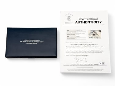 Edmund Hillary and Tenzig Norgay Signed Cover.