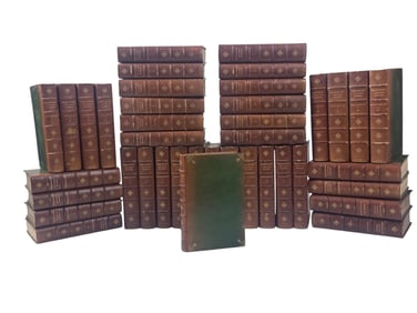 40 Vols. Irving Works. Author's Autograph Edition.
