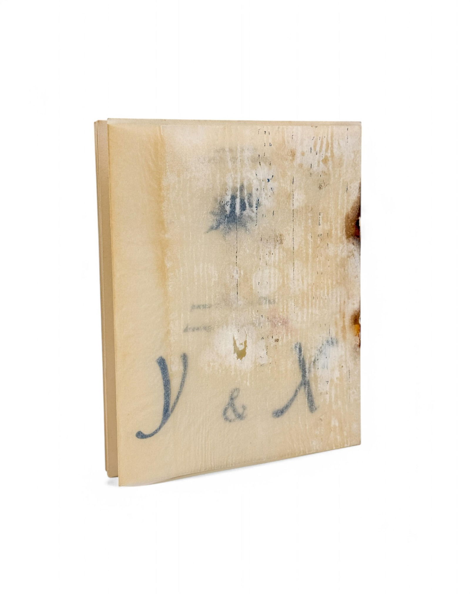 Y & X. Signed.: [Signed] Olson, Charles. Y & X. Poems by Charles Olson. Drawings by Corrado Cagli. Washington D.C., Black Sun Press, 1950. Second edition or first trade edition after the 1948 first limited edition. 5