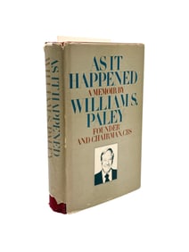As It Happened, a Memoir. Signed.