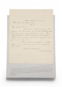 1863 Union Colonel Donn Piatt ALS to John Creswell
