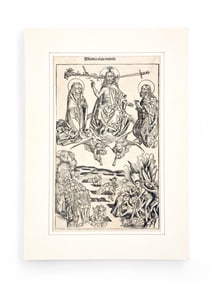 Wohlgemuth, "Ultima Etas Mundi,"1493, Woodblock.