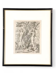 de Bry, "Adam and Eve In The Garden of Eden," 1590
