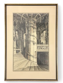 Rocheburne, "Staircase...Chateau Chambord." 1872.