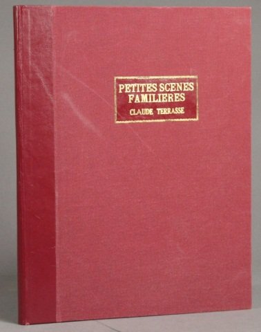 Terrasse. PETITES ACENES FAMILIERES. Signed, inscr: [Music/Claude Terrasse/Bonnard]. Claude Terrasse. PETITES SCENES FAMILIERES Pour Piano. Illustrations de Pierre Bonnard. Paris: E. Fromont, (nd), [ca. 1881]. First edition. Two piano solo suites by Cl