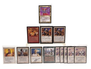 13 MTG signed cards