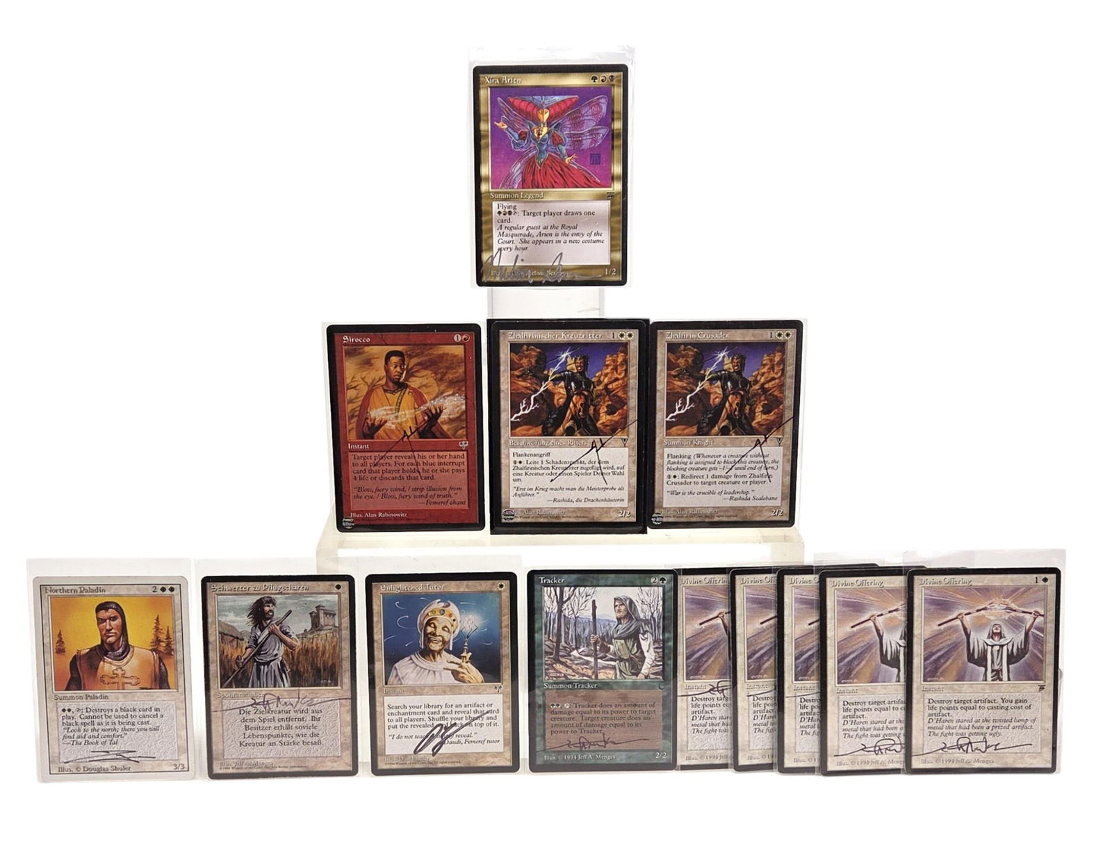 13 MTG signed cards