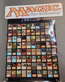 MTG Artist signed poster and metal sign
