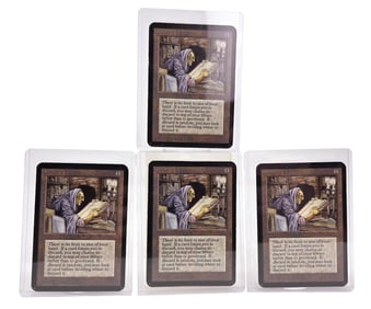 4 MTG: Alpha "Library of Leng" cards