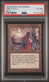 MTG: Beta "Time Vault" card PSA 6 EX-NM