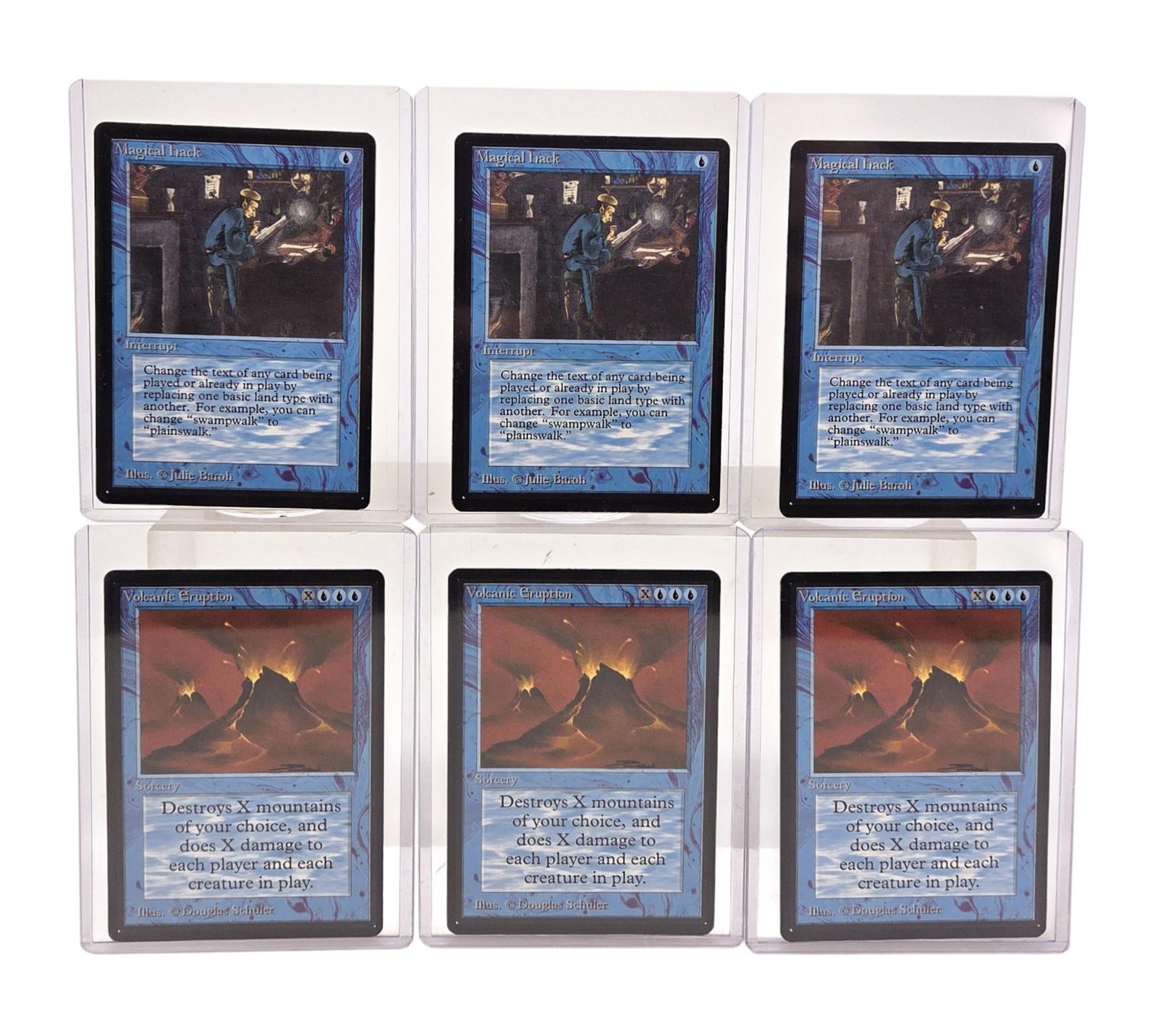 MTG: Beta 3 "Magical Hack" & 3 "Volcanic Eruption" (1 of 4)