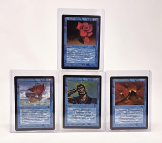 4 MTG: Beta blue cards