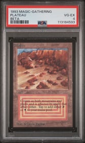MTG: Beta "Plateau" card PSA 4 VG-EX