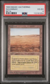 MTG: Beta "Savannah" card PSA 4 VG-EX