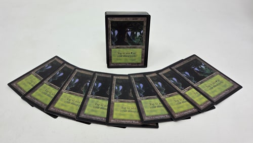 34 MTG: Beta Forest (C) Basic Land cards