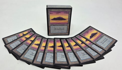 54 MTG: Beta Island (A) Basic Land cards