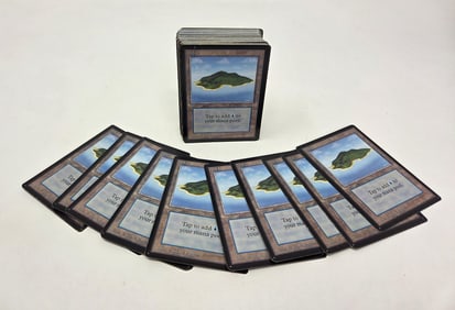 87 MTG: Beta Island (B) Basic Land cards