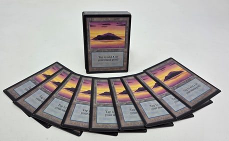 39 MTG: Beta Island (A) Basic Land cards