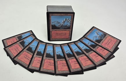 103 MTG: Beta Mountains (B) Basic Land cards