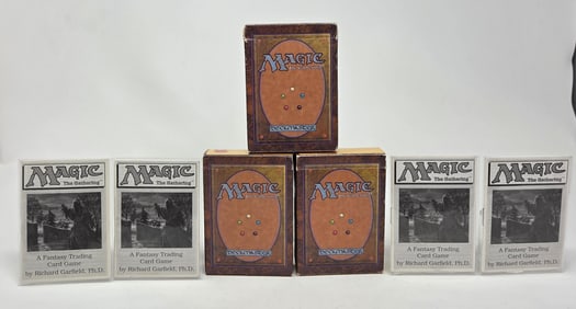 3 MTG: Beta empty Starter Boxes with Rule Books