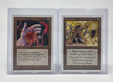 MTG: Unlimited "Meekstone" and "Nevinyrral's Disk"