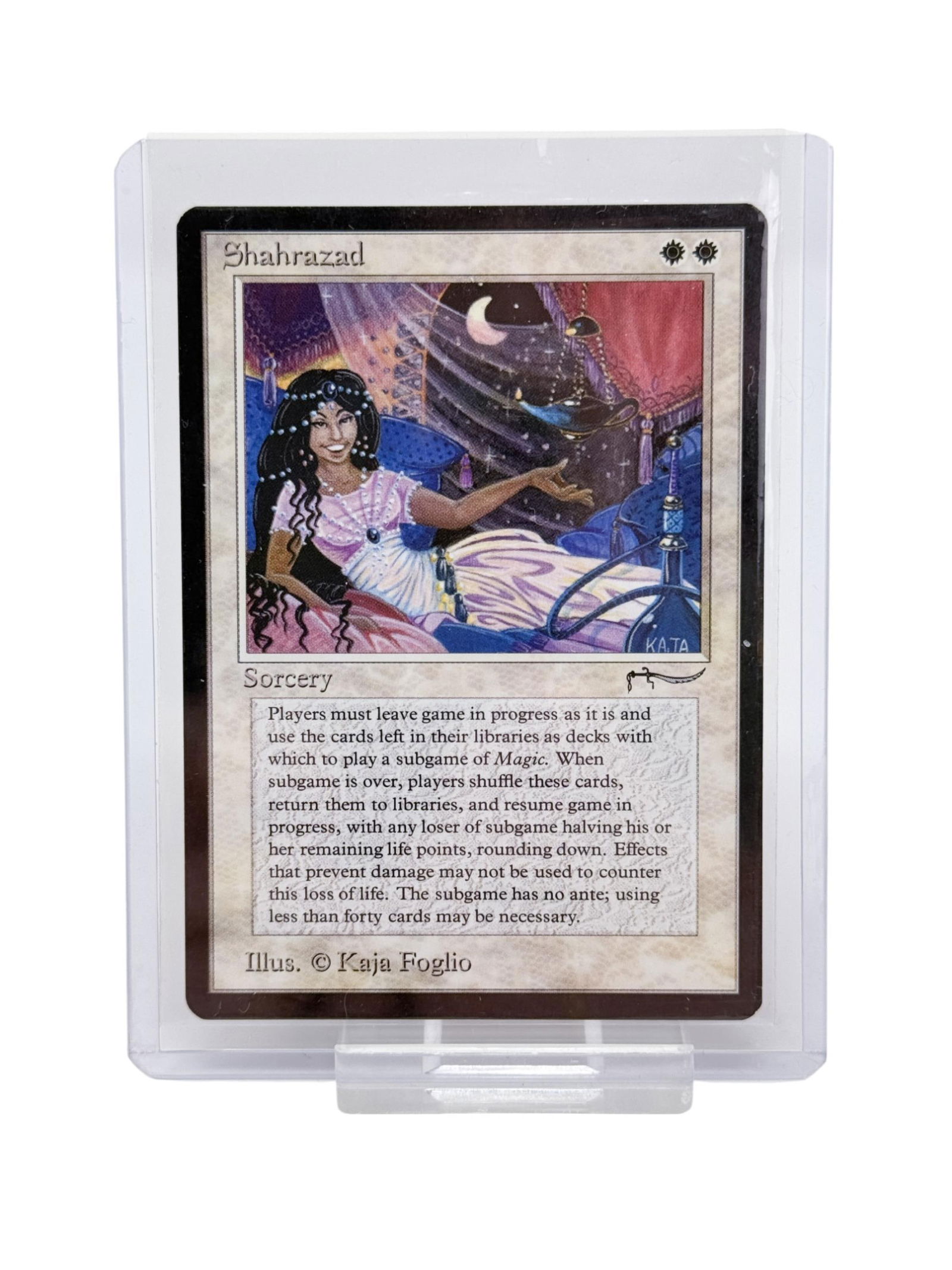 MTG: Arabian Nights "Shahrazad" card (1 of 2)