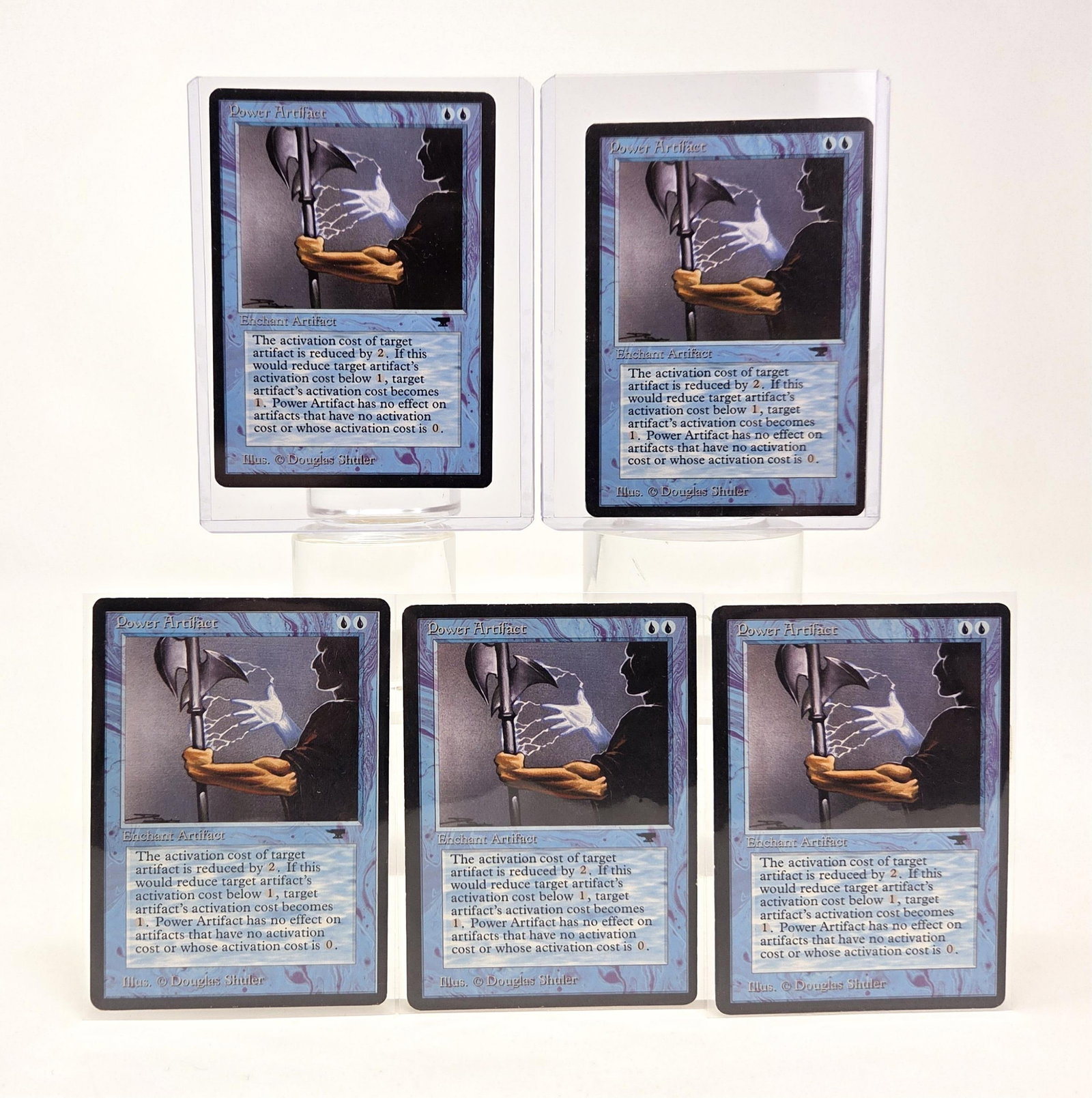 5 MTG: Antiquities "Power Artifact" cards (1 of 4)