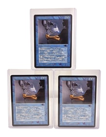 3 MTG: Antiquities "Power Artifact" cards