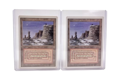 2 MTG: Revised "Plateau" cards