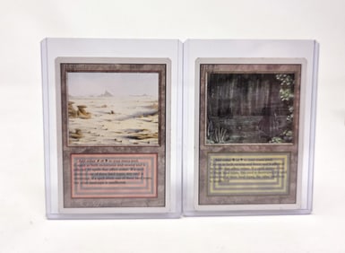 MTG: Revised "Badlands" & "Bayou" cards