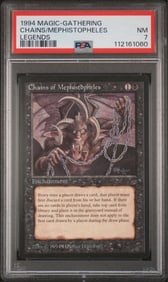 MTG: Legends "Chains of Mephistopheles" card PSA 7