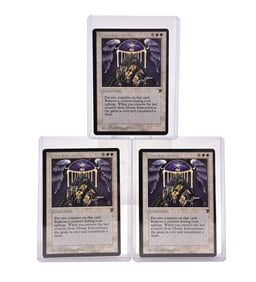 3 MTG: Legends "Divine Intervention" cards